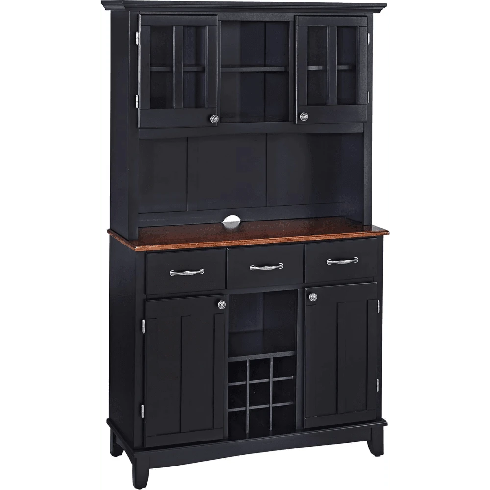Sideboards-Buffets-Credenzas, Server With Hutch, Black for Sale ...