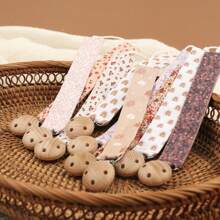 2pcs/Set Infant Fashionable Pacifier Chain & Pacifier Clip, Suitable For Daily Use - Multicolor - View 5