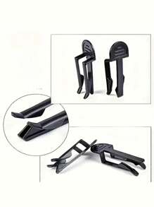 2PCS/5PCS/10PCS/50PCS/100PCS 垃圾袋夹，防滑垃圾桶夹，适用于家庭厨房浴室学校办公室宿舍、清洁用品、家用工具、圣诞配件 - 彩色 - 查看 4