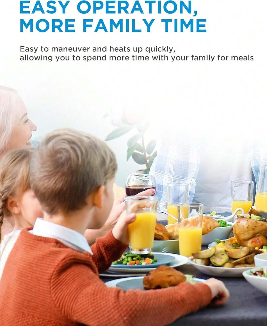 6Quart Electric MultiCooker, 9In1 Instant Pressure Cooker With Safe