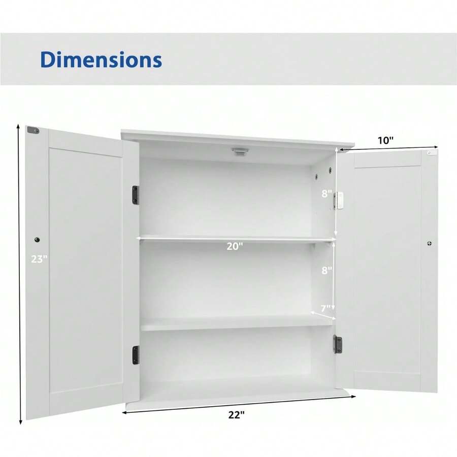 Wall With Adjustable Shelf Full Sized Wall Mounted