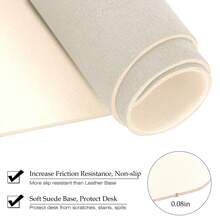 Leather Desk Pad Protector, Mouse Pad, Office Desk Mat, Laptop Desk Pad, Waterproof Desk Writing Pad For Office And Home Back To School Desk Accessories Office Supplies Office Desk Accessories Mousepad Mouse Pad For Desk - Beige - View 9
