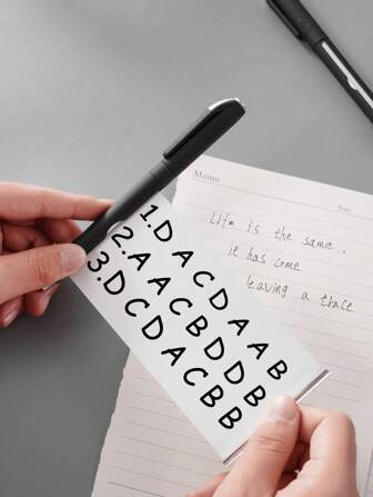 5 piezas Bolígrafo inesperado con tira de papel incorporada, bolígrafo extraño, creativo y divertido para exámenes y notas