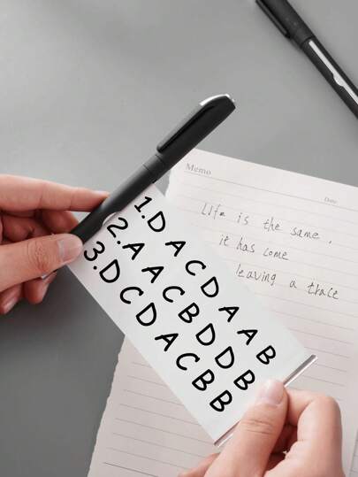 5支装 意想不到的笔 自带拉纸条笔 奇怪创意搞怪笔 考试备忘笔