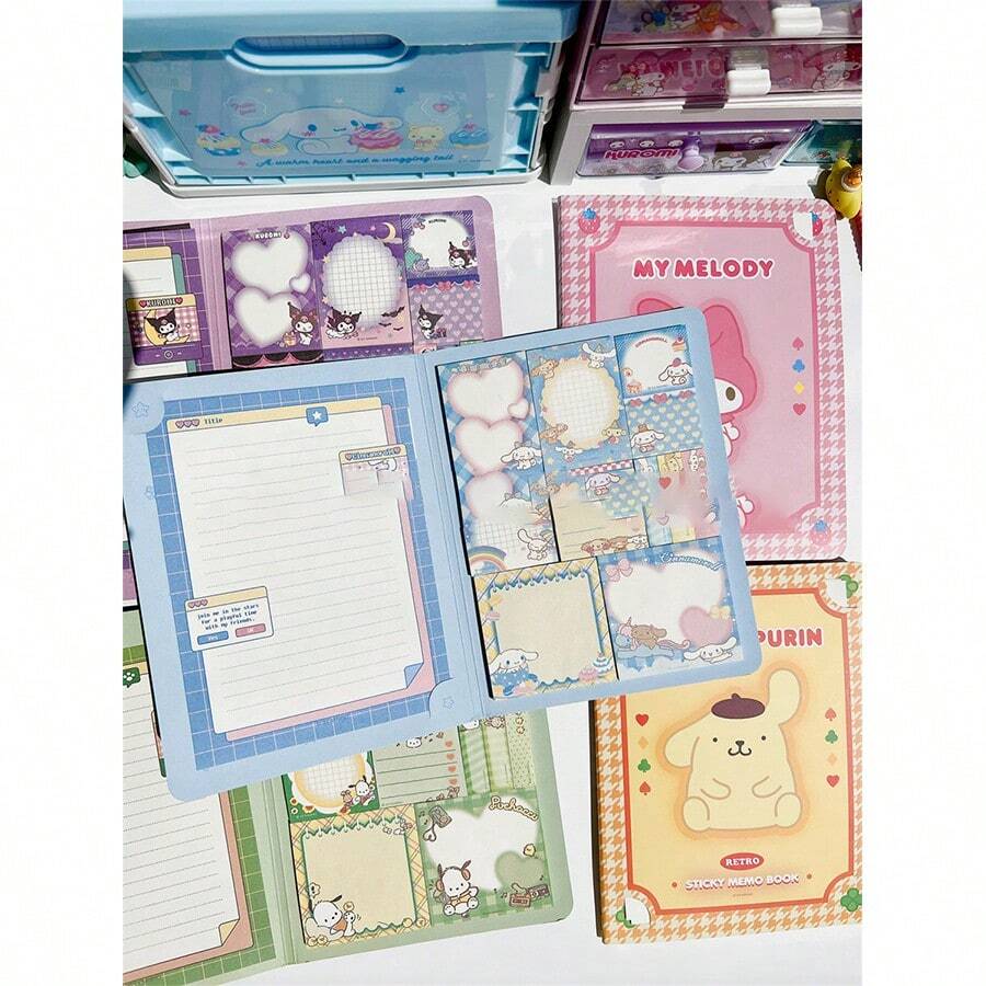 Cute Sticky Note Paper 2 In 1, Students Use Non-Sticky Tearable ...