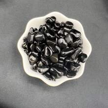 0.22 رطل من حجر الأوبسيديان الأسود الطبيعي الممتاز المسحوق، لديكور المنزل، صخور حوض السمك والمائي، النوافير، ديكور المكتب - الأسود - مشاهدة 13