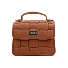 Women's Waterproof Rubberized Handbag With Adjustable Strap Promotion - Camel - Ver 2