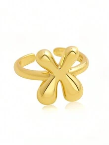 1 chiếc nhẫn 26 chữ cái tiếng Anh có thể điều chỉnh, dành cho nữ, chất liệu đồng, phù hợp để đeo hàng ngày, đi nghỉ và dự tiệc, quà tặng tùy chỉnh và cá nhân hóa cho ngày lễ, sinh nhật và kỷ niệm - nhẫn - Xem 15