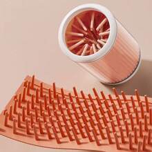 1 pieza Taza para lavar las patas de mascotas, Limpiador de patas de perro y gato, No se necesita limpiar