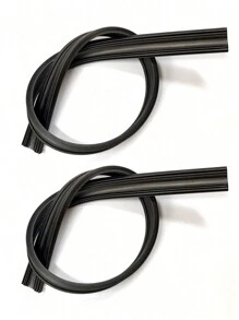 2pcs/Set Windshield Wiper Blades, Frameless Car Wiper Rubber Strips (Each Rubber Strip Can Be Divided Into 2) - Black - View 6