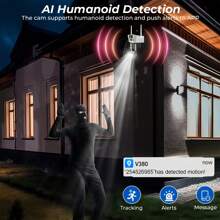 SWVW V380 Pro 10 倍变焦 4K 太阳能摄像机 4G SIM 卡双镜头 8MP 高清夜视网络闭路电视监控云台 PIR 人体检测报警防水内置电池摄像机 - 800萬4K高畫質攝影機 - 查看 9