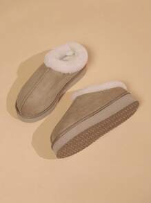 Women Plush Warm Slippers, Comfortable Winter Snow Shoes
