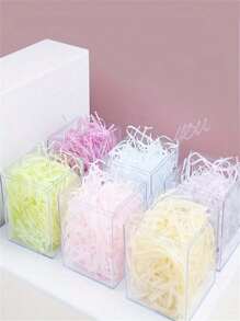 1 paquete de 50g, Papel picado de colores tipo raffia para rellenar cajas de regalo DIY, envoltorios de regalos de boda, San Valentín, Pascua y decoraciones de fiestas de cumpleaños