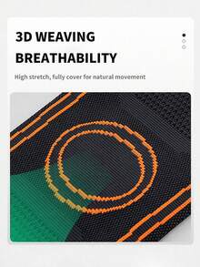 Sports Knee Brace With Bandages And Compression, Knit Breathable Knee Support For Cycling, Running - Multicolor - View 6