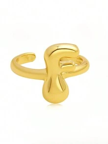 1 chiếc nhẫn 26 chữ cái tiếng Anh có thể điều chỉnh, dành cho nữ, chất liệu đồng, phù hợp để đeo hàng ngày, đi nghỉ và dự tiệc, quà tặng tùy chỉnh và cá nhân hóa cho ngày lễ, sinh nhật và kỷ niệm - nhẫn - Xem 11