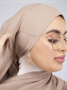 1pc Instant Jersey Hijab Made By Soft, Breathable, And Anti-Pilling Fabric. Tie-On Hijab. Suitable For Year-Round Use And Daily Wear By Muslims.