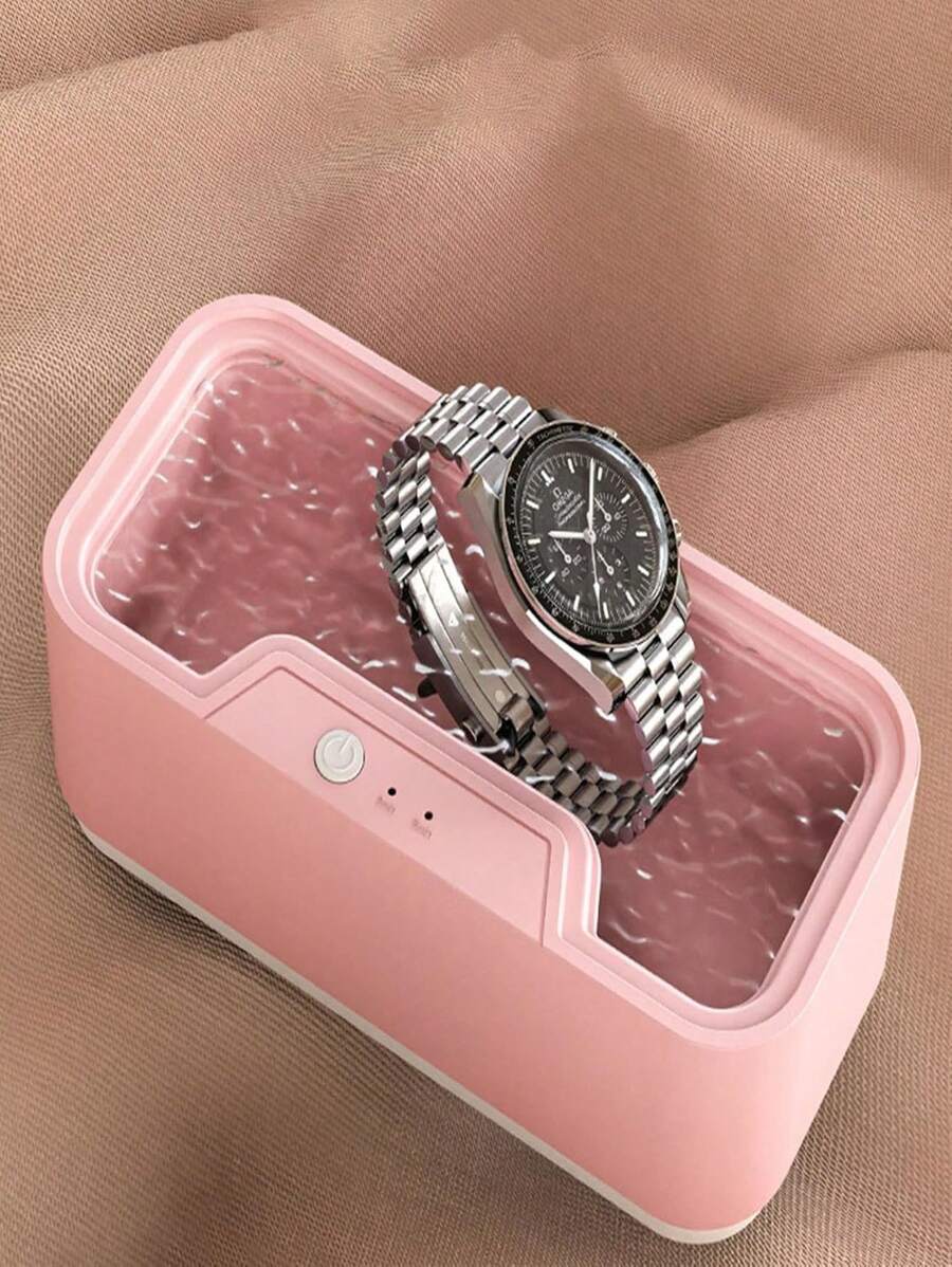 1 Piece Portable Household Cleaning Machine, Ultrasonic Cleaner, Jewelry Cleaning Machine For Rings, Glasses, Makeup Brushes. - 彩色 - 查看 1