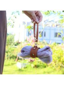 1 件户外便携式毛巾收纳环，PU 防水毛皮便携式挂钩 - 彩色 - 查看 6