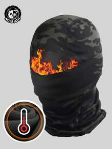 Musion 1pc Thick Winter Warm Ski Face Mask, Motorcycle Riding Balaclava Hat, Windproof For Outdoor Sports And Daily Use - Multicolor - View 2
