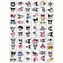 Sanrio 30pcs Sanrio Kitty Waterproof Temporary Tattoo Stickers - Cute Sanrio Cartoon Patterns, Suitable For Daily Wear And Gifts