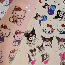Sanrio 30pcs Sanrio Kitty Waterproof Temporary Tattoo Stickers - Cute Sanrio Cartoon Patterns, Suitable For Daily Wear And Gifts