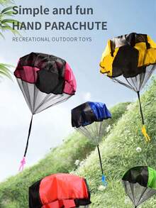 1pc, 3pcs, 6pcs Parachute Toy - Tangle-Free Flying Outdoor Parachute For Small Outdoor Toy, Throwing Toy Parachute Flying Toy - Hand Thrown Parachute Toy - View 7