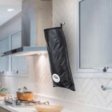Puxa Saco Porta Sacolas Preto Impermeável Cozinha