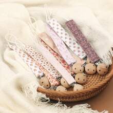 2pcs/Set Infant Fashionable Pacifier Chain & Pacifier Clip, Suitable For Daily Use - Multicolor - View 2