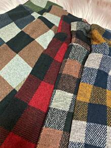 Boho Retro Knee Length Skirt Ditsy Floral - 橄欖綠 - 查看 2