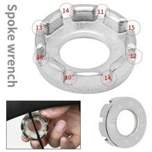 1 Set 8-Hole Chromium Molybdenum Steel Mountain Bike Spoke Wrench, Wheel Truing Tool - Multicolor - View 4