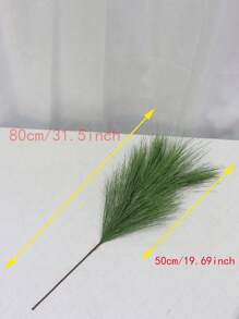 Artificial Green Pampas Grass, Home Decor Plastic Fake Pine Branches, Green Plant For Home Decorations, Forest Wedding And Engagement Scenes Gifts Birthday Graduation