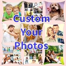 Personalized Photo Pillow Cover - Suitable For Home And Car Decor, Perfect Gift For Best Friends, Couples, Parents, Birthday, Valentine's Day - Machine Washable, Double-Sided Print, Zipper Closure - Ideal For Living Room And Bedroom