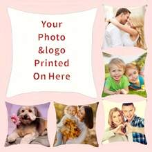 Personalized Photo Pillow Cover - Suitable For Home And Car Decor, Perfect Gift For Best Friends, Couples, Parents, Birthday, Valentine's Day - Machine Washable, Double-Sided Print, Zipper Closure - Ideal For Living Room And Bedroom