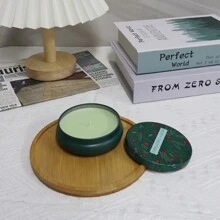 1 Set Rose Aromatherapy Christmas Scented Candles,Longjing Osmanthus Fragrance Scented Candles ,Scented Candles For Christmas Gifts,Home Decoration Aroma Holiday Festival Christmas Candles ,4 Oz Natural Soy Wax Long Lasting Candles Set,Room Decor,Gifts