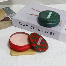 1 Set Rose Aromatherapy Christmas Scented Candles,Longjing Osmanthus Fragrance Scented Candles ,Scented Candles For Christmas Gifts,Home Decoration Aroma Holiday Festival Christmas Candles ,4 Oz Natural Soy Wax Long Lasting Candles Set,Room Decor,Gifts