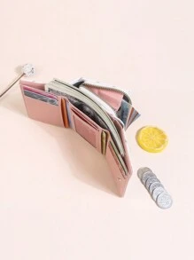 Portofel minimalist pentru femei, cu sigla cu litere, stil european și american