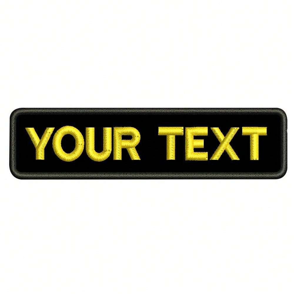 Custom Embroidery Name Tag Patch With Hhok And Loop Backing SHEIN