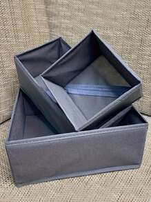 1 件，抽屉式衣物收纳盒，梳妆台抽屉式收纳盒，布艺折叠衣柜收纳盒和储物篮，用于存放衣服、内衣、胸罩、袜子 - 深灰色 - 查看 6