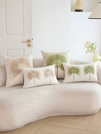 蒲公英刺繡靠墊套不附帶墊芯