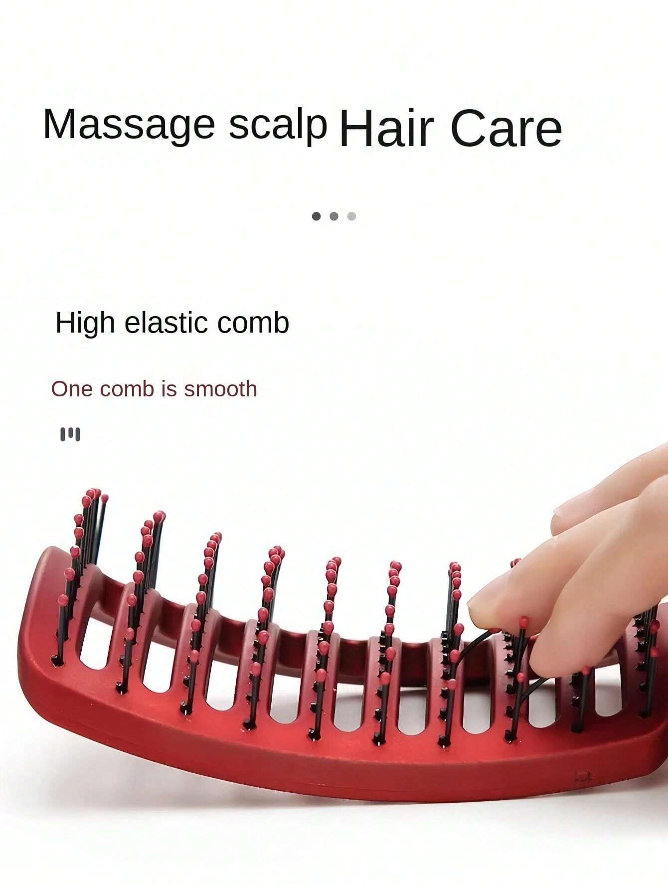 Wide Curved Vented Hair Brush | Detangle With Nylon Bristles Best For ...