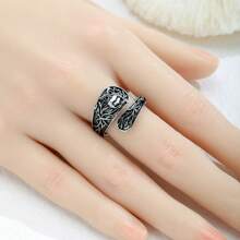 Anillo con diseño de hoja y koala inspirado en el estilo vintage - de aleación, perfecto para atuendos casuales y como regalo de Acción de Gracias