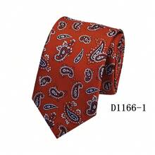 1pc Paisley Pattern Street Casual Business Polyester Necktie, Suitable For All Seasons - Multicolor - View 23
