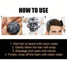 恢复灰发活力皂 - 男女通用的滋养洗发皂，适合所有发质，温和，不含硫酸盐，无动物实验，适合日常使用