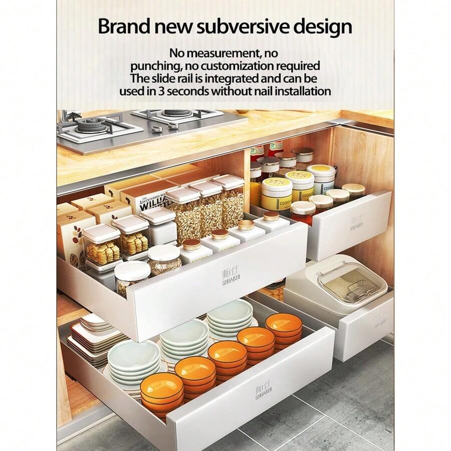 Pull Out Organizer Shelf Slide Out Pantry Shelves Sliding