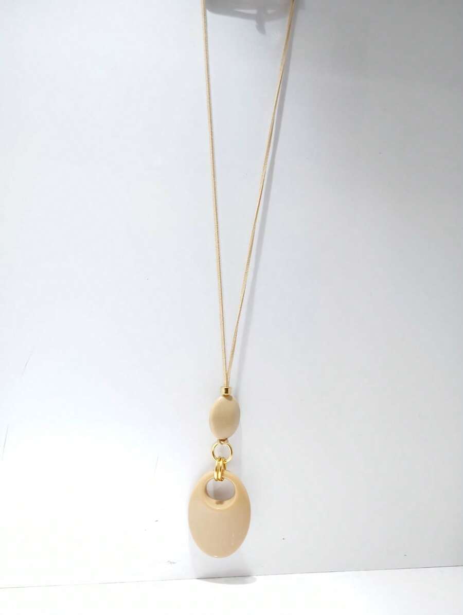 Emily Bijoux Colar Longo Liga Trio Pedras Natural-333