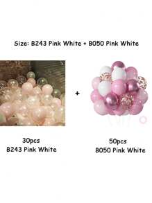 X WOTP 30pcs Mixed Color Star Printing Latex Balloon For Birthday, Anniversary, Celebrations, Party Decoration