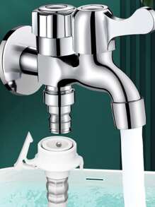 One Multi-Length Household Faucet, Multifunctional Faucet Complying With EU Metal Standards, Sink Faucet, Washing Machine Faucet, Vegetable Wash Basin Faucet