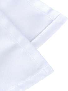 100% 涤纶抗皱多色多尺寸餐巾，适合婚礼和日常使用 - 白色 - 查看 4