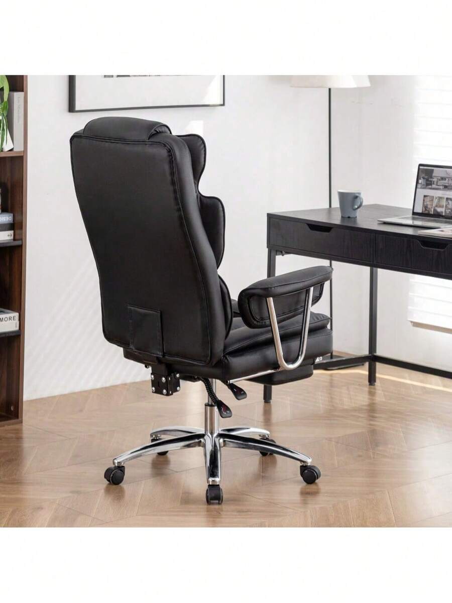Office Chair, Big And Tall Executive Office Chair With Footrest