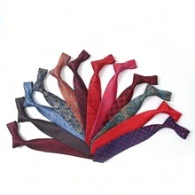 1pc Paisley Pattern Street Casual Business Polyester Necktie, Suitable For All Seasons - Multicolor - View 3